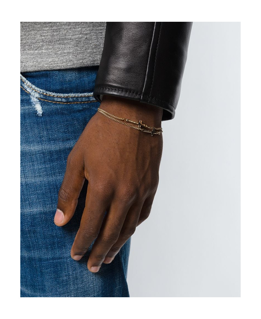 DSQUARED2 DOUBLE CROSS BRACELET