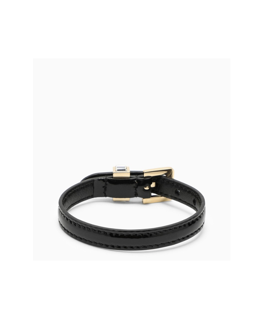 Miu Miu Logo Bracelet In Black