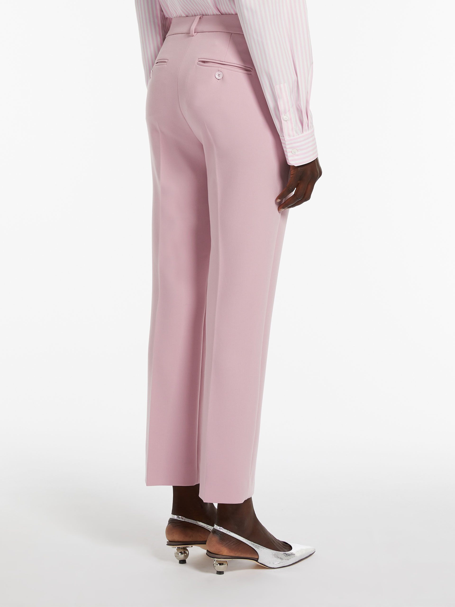 Weekend Max Mara Waistband Loop Casual Pants In Pink