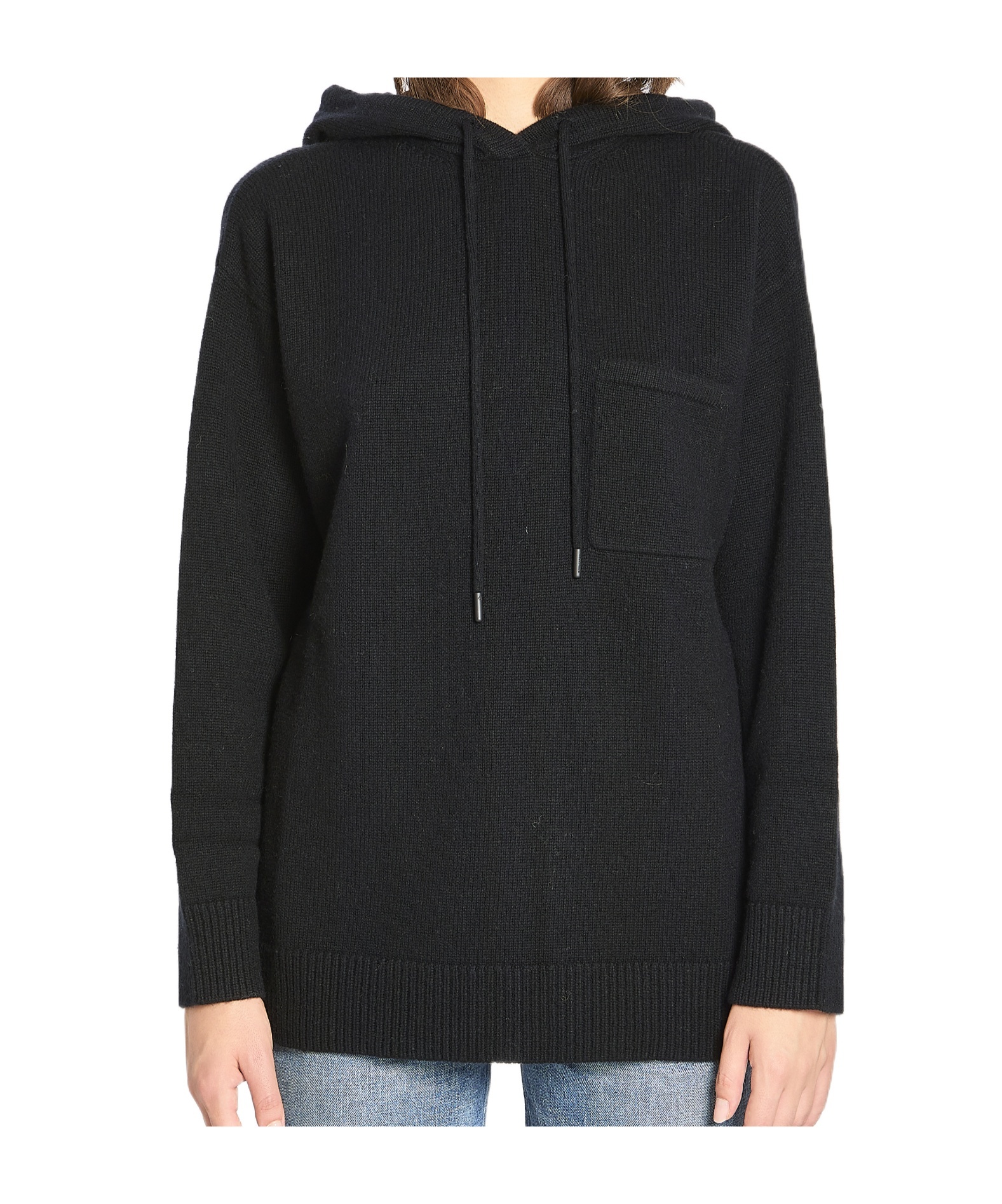 Max Mara Sweatshirt In Wool And Cashmere In Black