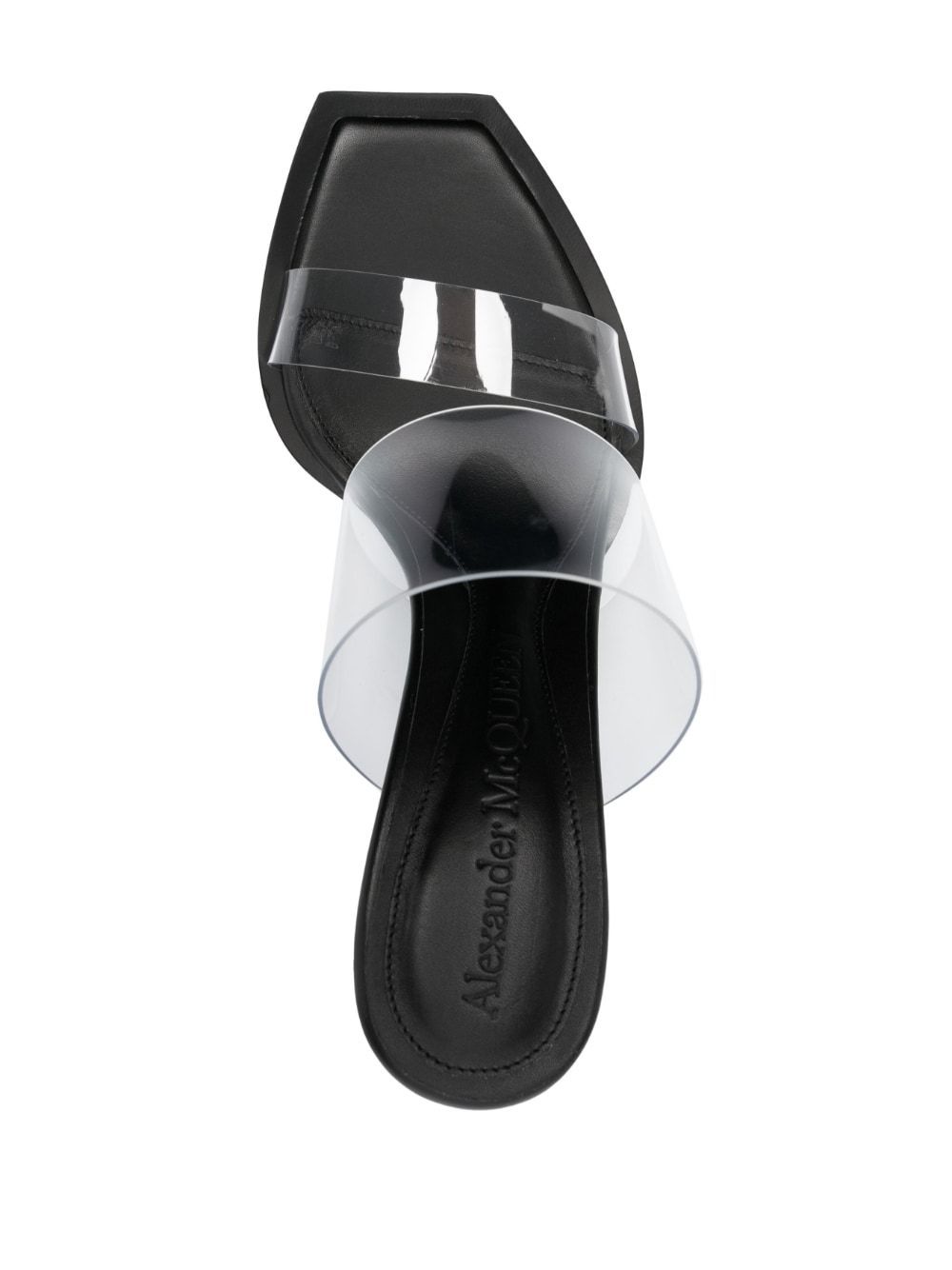 Alexander Mcqueen Open-toe Leather 100mm Mules In White