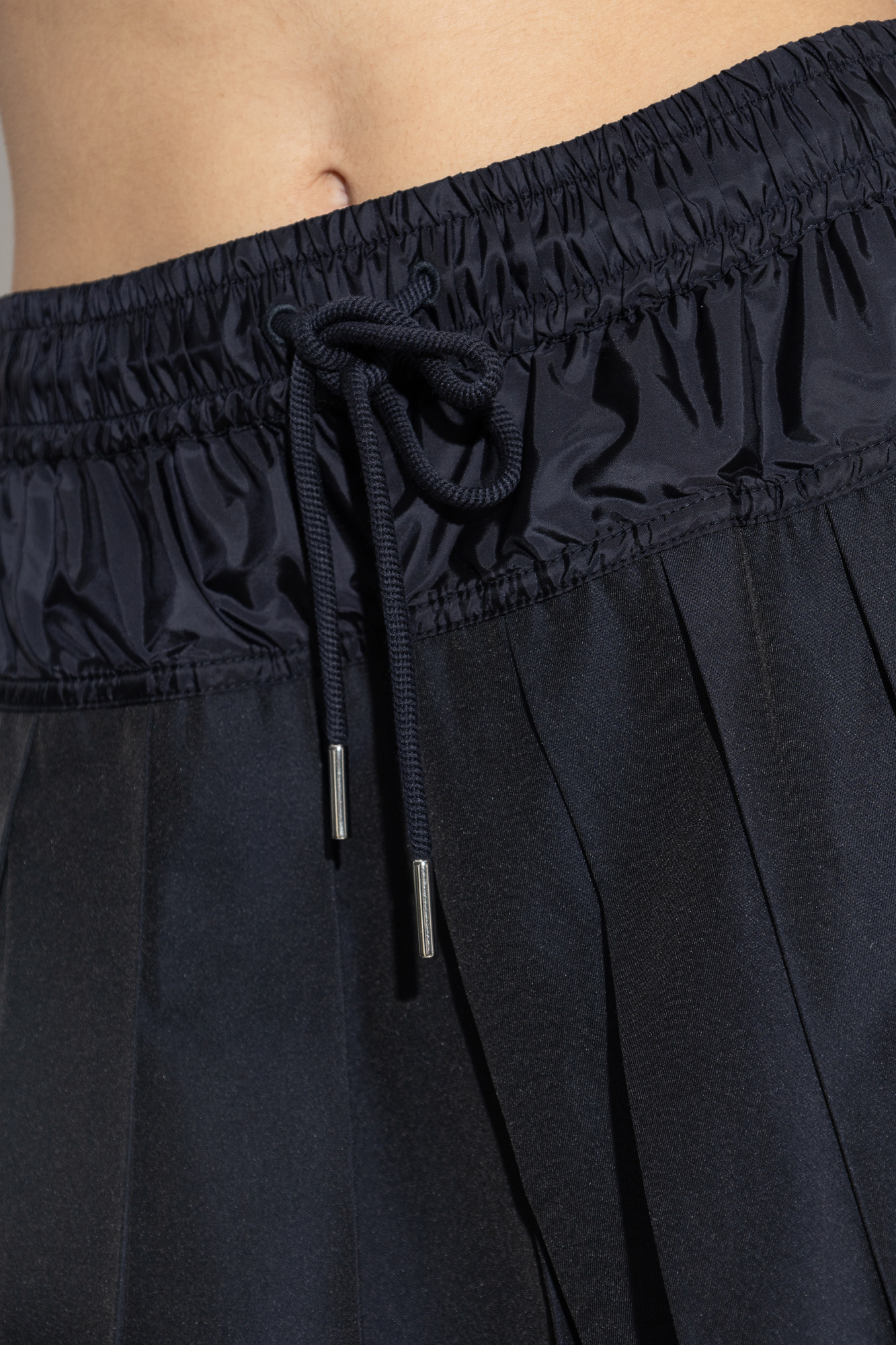 Moncler Pleated Drawstring Skirt