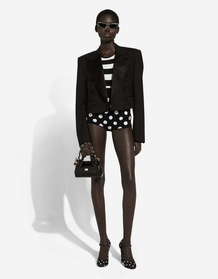 Dolce & Gabbana High Waist Shorts In Black