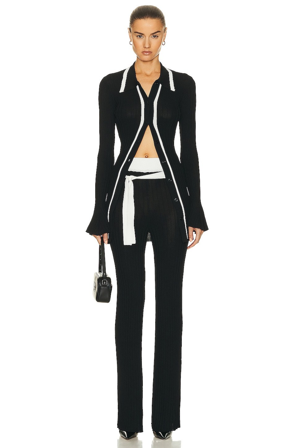 Remain Birger Christensen Knitted Casual Pants In Black