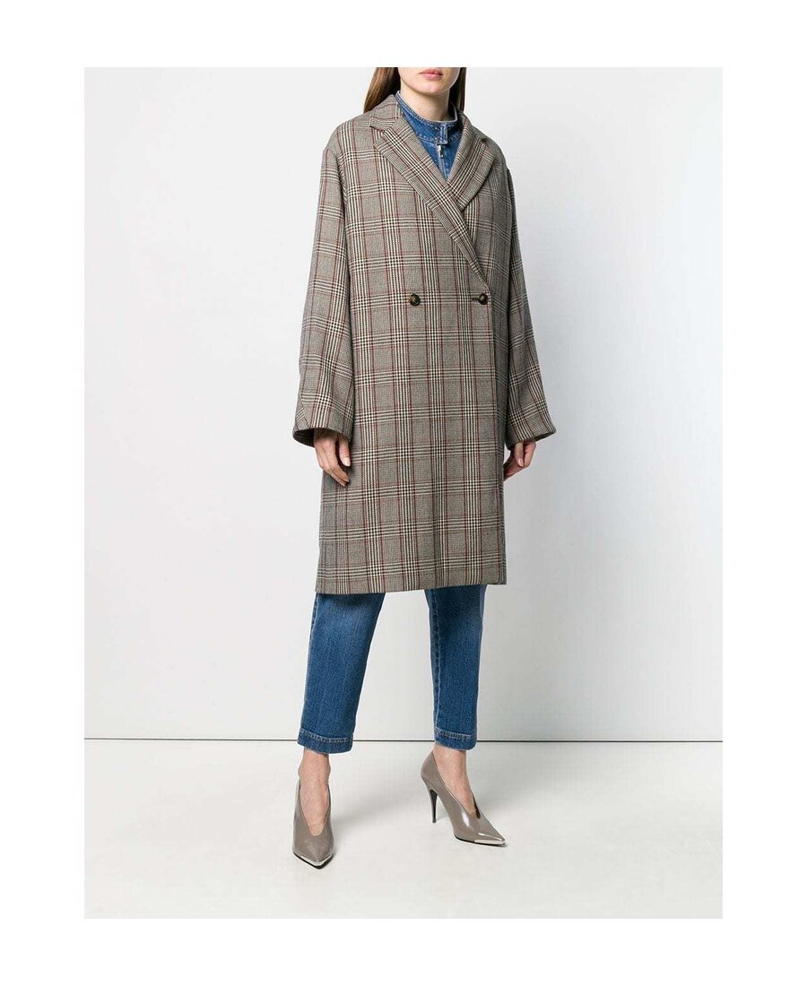 Stella Mccartney Multicolor Plaid Coat In Multicolor