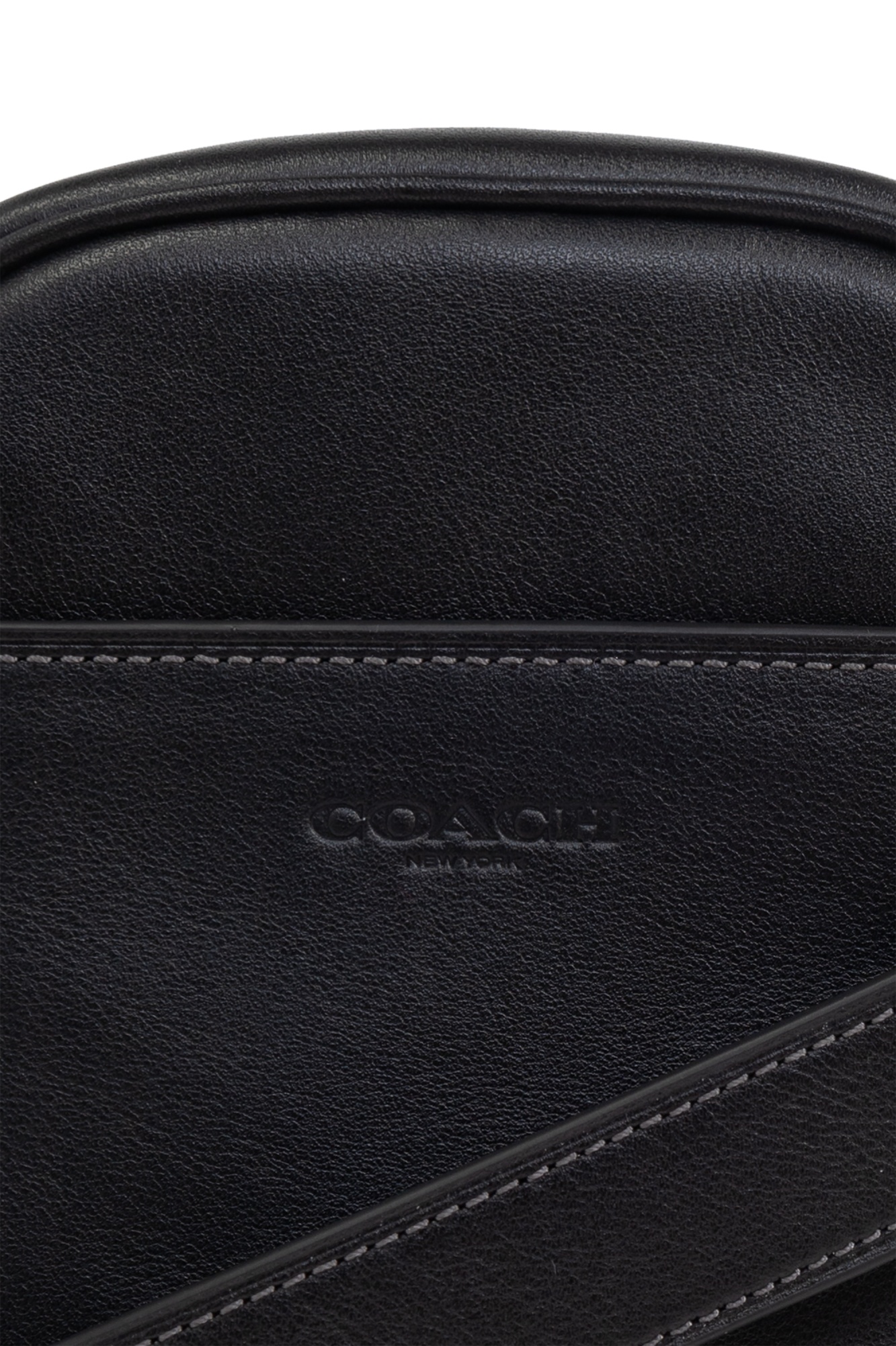 Coach Zip-open Shoulder Bag In Black