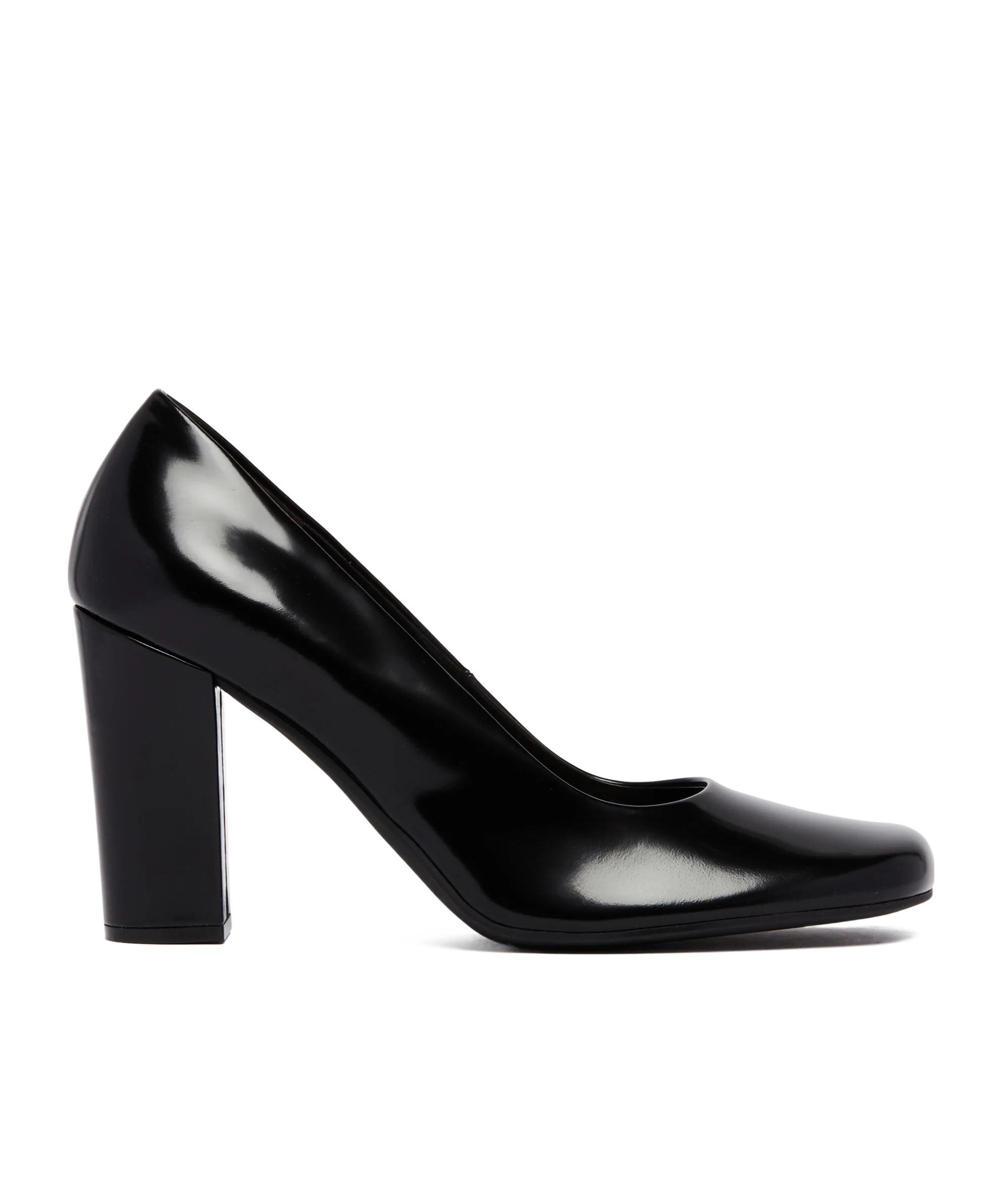 The Row Penelope High Leather Pumps In Black