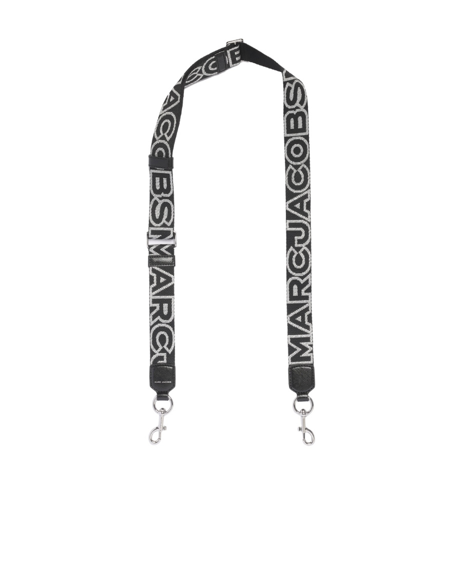 Marc Jacobs Logo-print Bag Strap In Black
