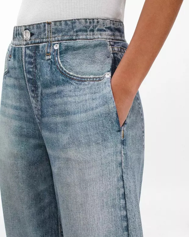 Rag & Bone Miramar Wide-leg Pants In Blue