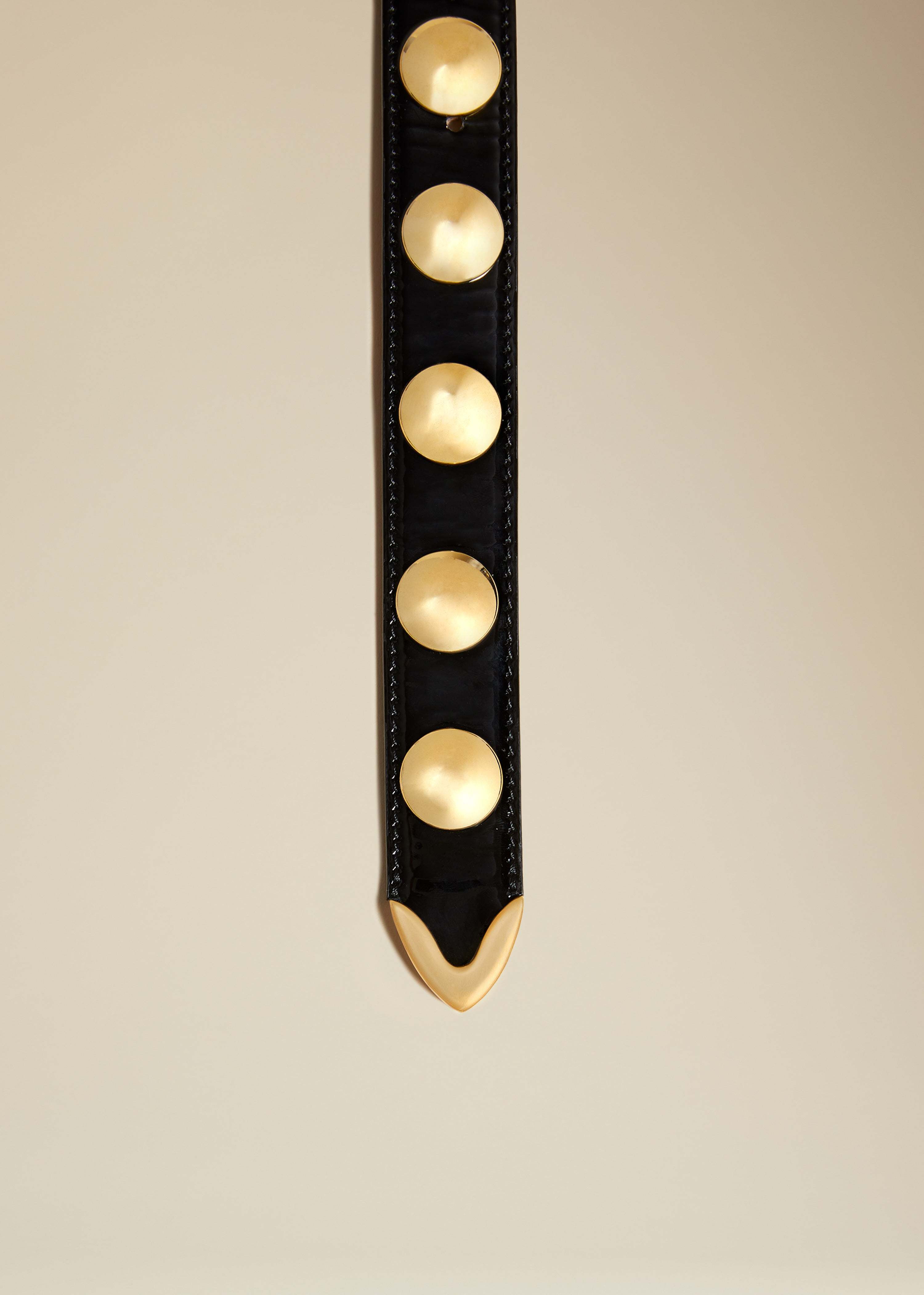 Khaite Rivet Decorative Belt In Black