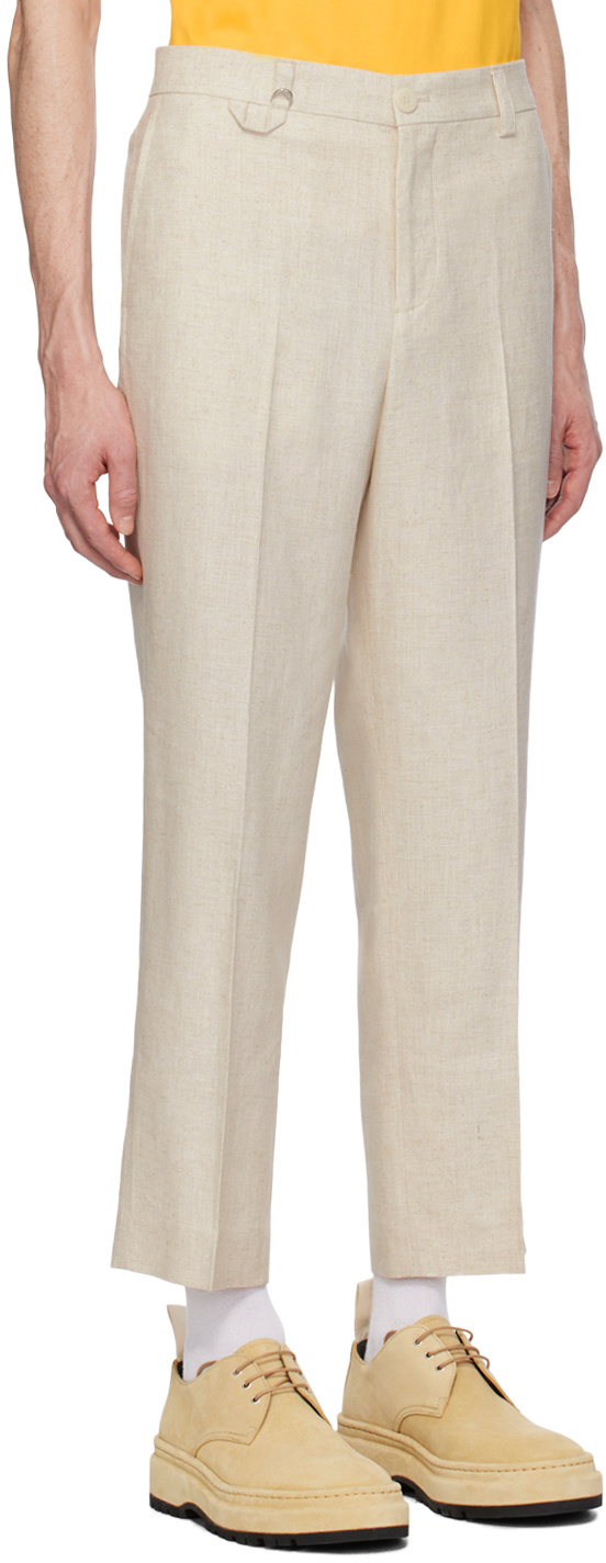 Jacquemus Beige Les Classiques 'le Pantalon Cabri' Trousers In Gray