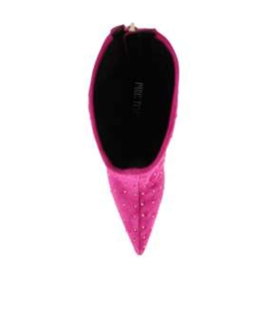 Paris Texas Suede Leather Holly Mama Ankle Boots In Pink