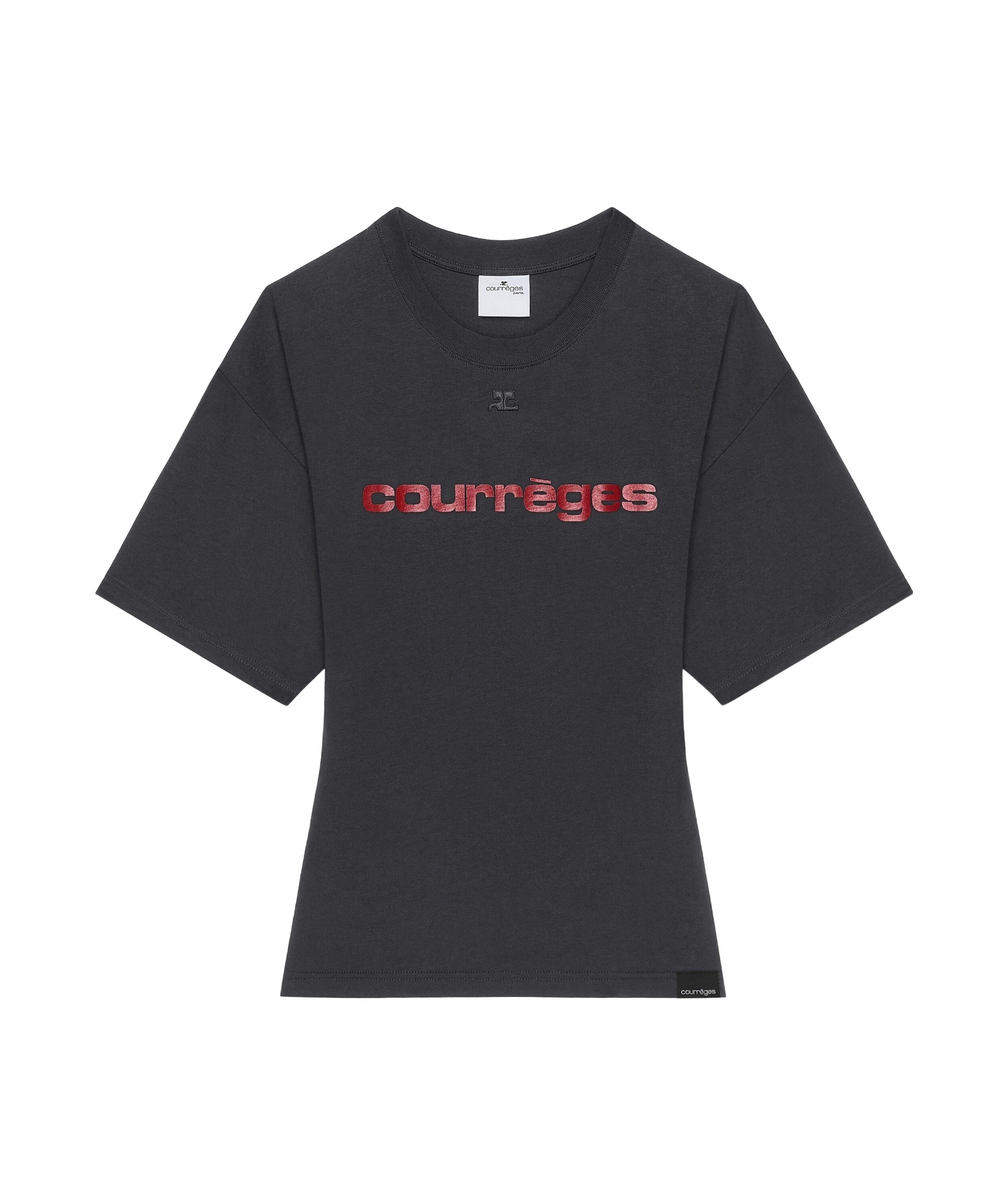 Shop Courrèges Short-sleeved T-shirt In Black