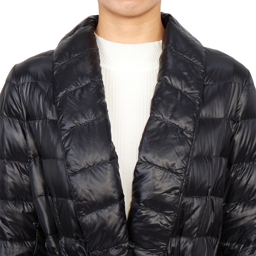 Shop Herno Strap Down Jacket In Black