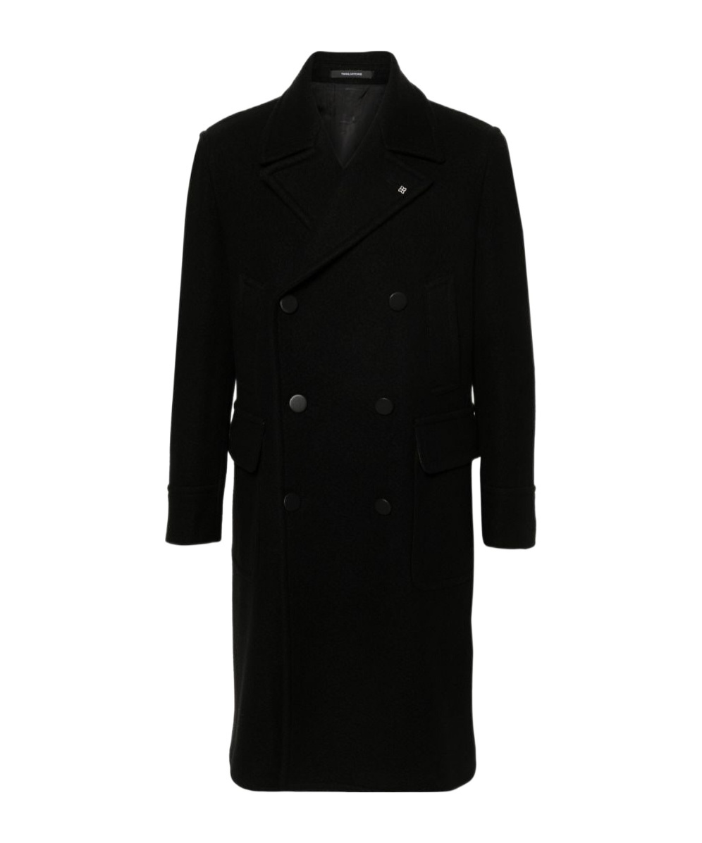 Tagliatore Cappotto 2 Petti Sfoderato Londra Grigio 90 Lana 10 Cachemire Coats Black In Black