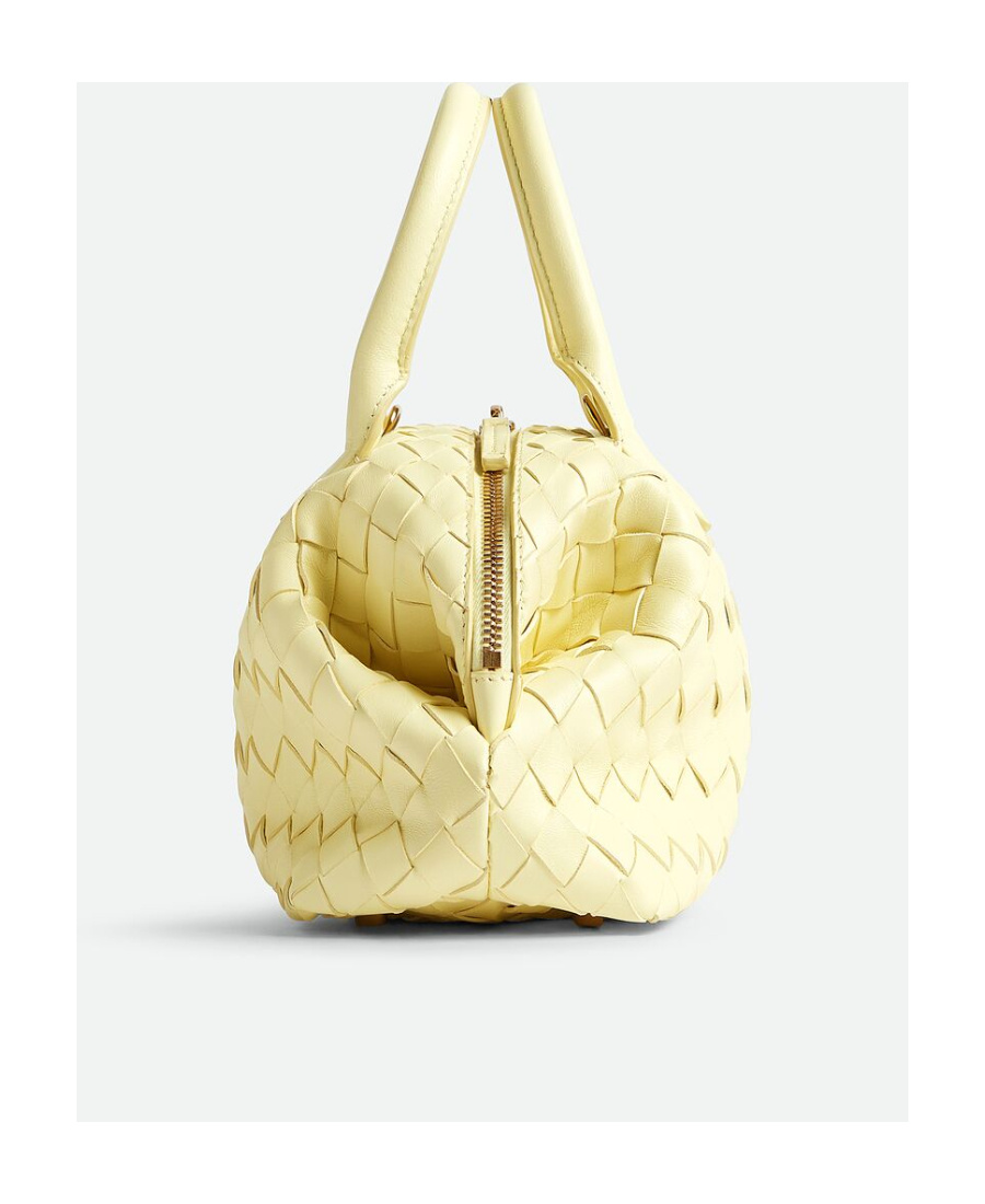 Shop Bottega Veneta Mini Bauletto Shoulder Bag In Yellow