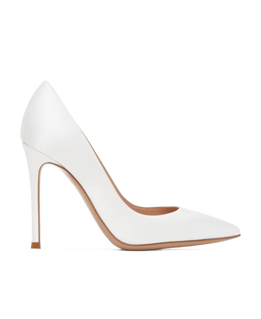 Gianvito Rossi Leather Pumps In White
