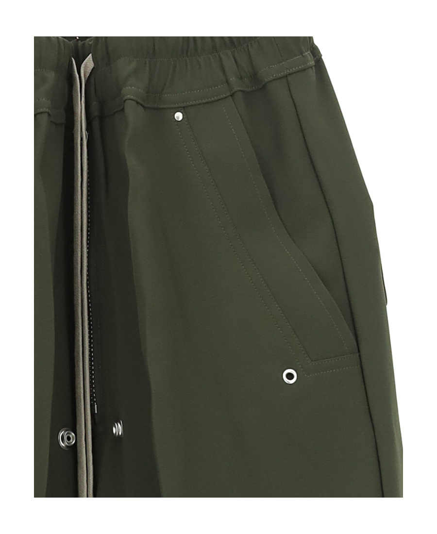 Rick Owens Elasticated Drawstring-fastening Trousers In Green