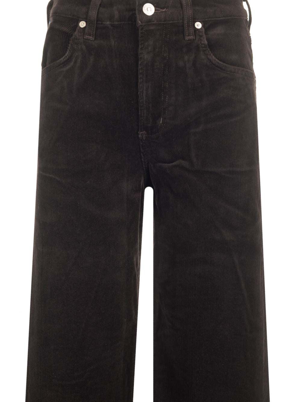 Citizen Of Humanity Annina 33 Zip Fly In Corduroy In Black