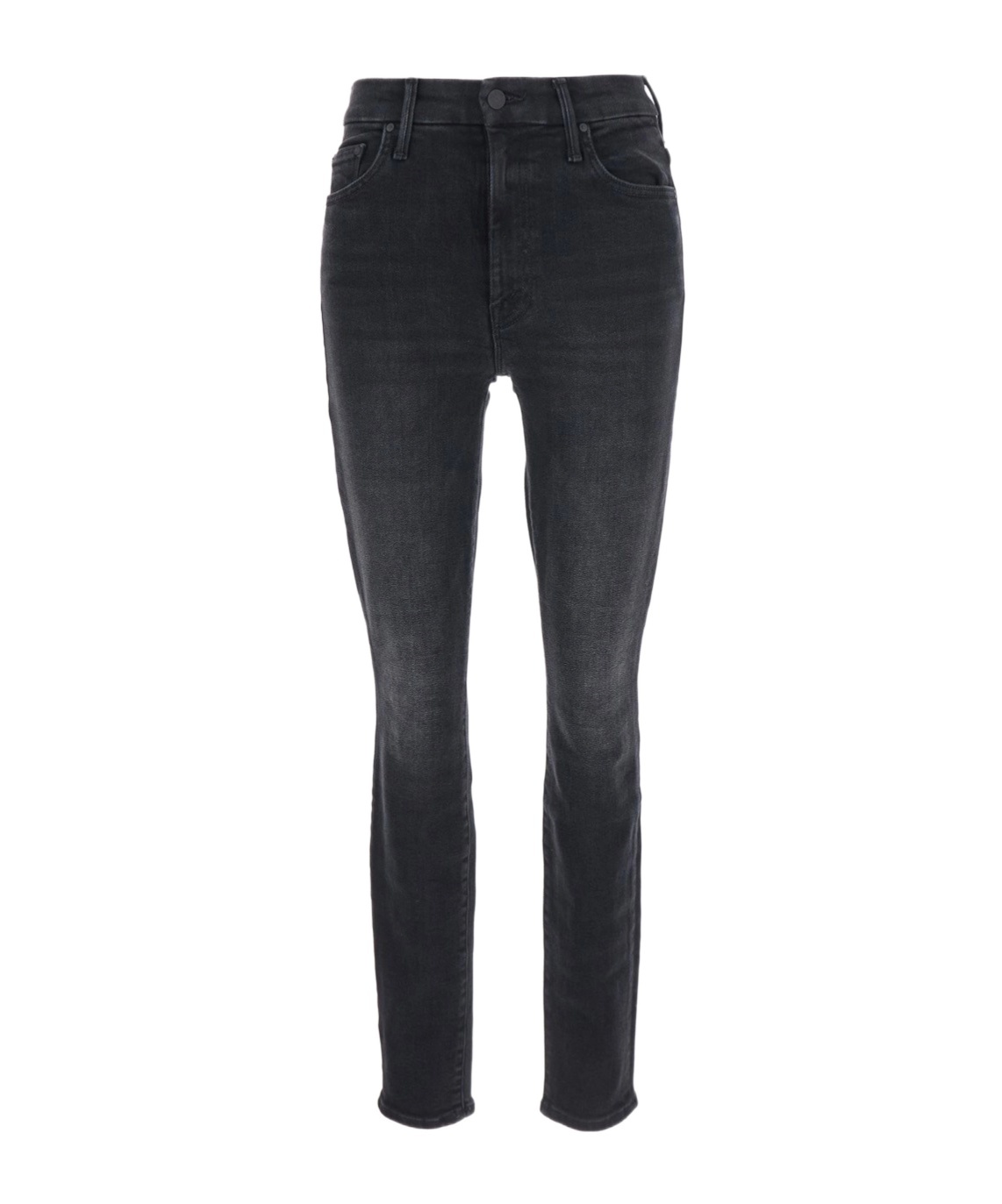 Mother High Waisted Looker Jeans In Black