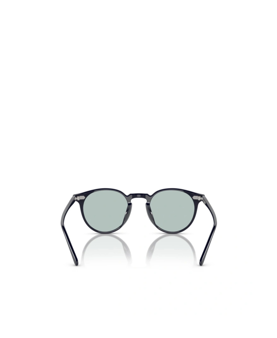 Oliver Peoples Geometric Frame Round Sunglasses In Green