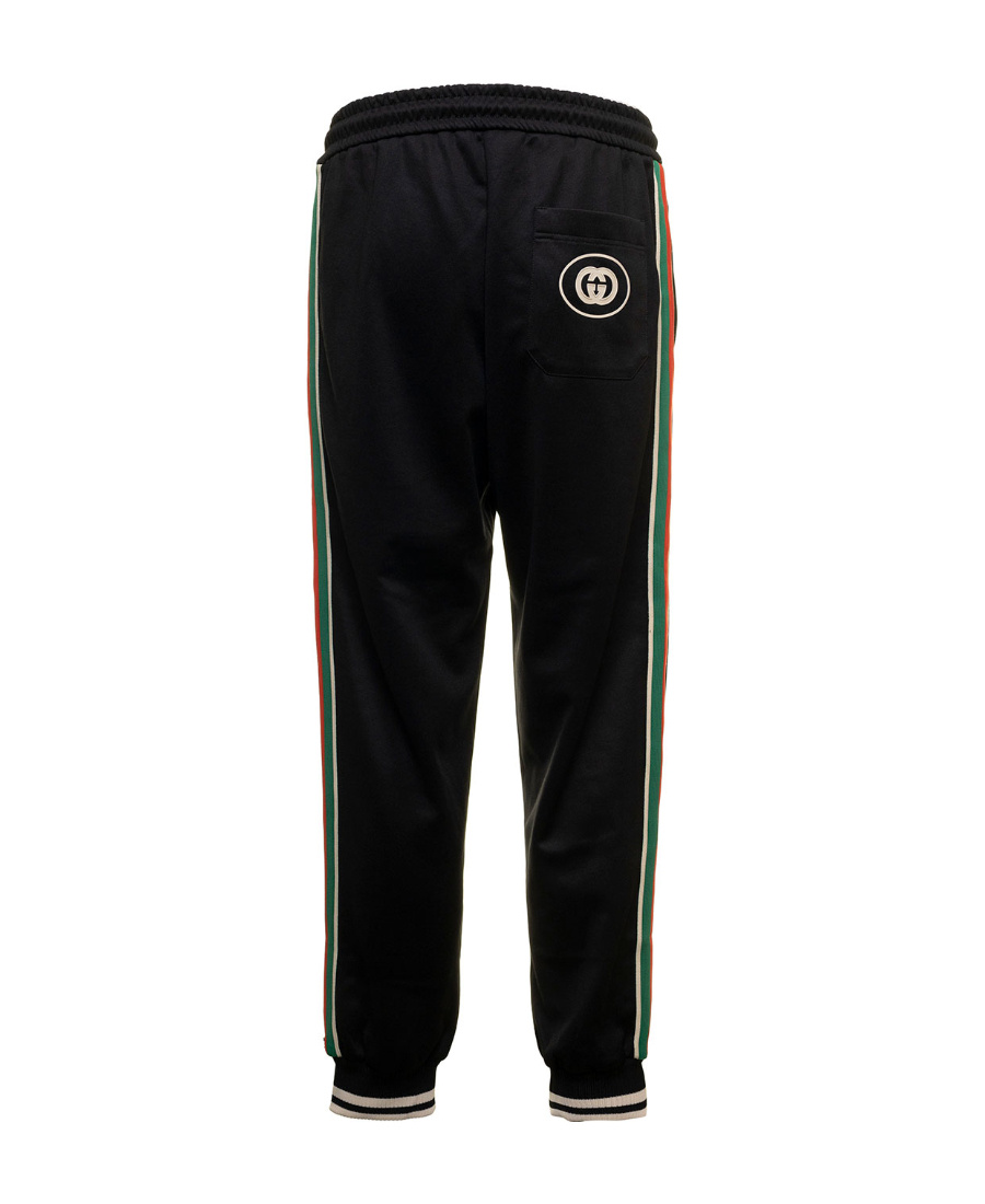 GUCCI LOGO-PATCH JOGGING BOTTOMS 