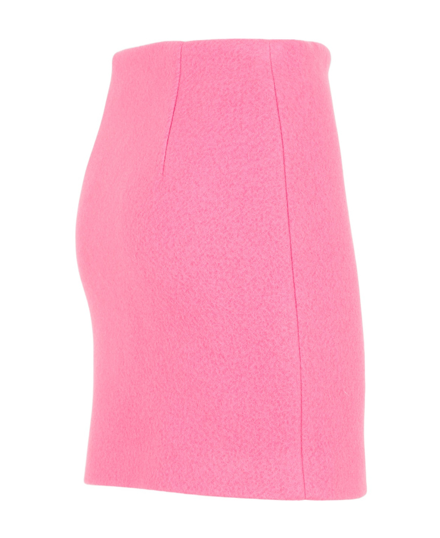 Msgm Wool Blend Mini Skirt In Pink