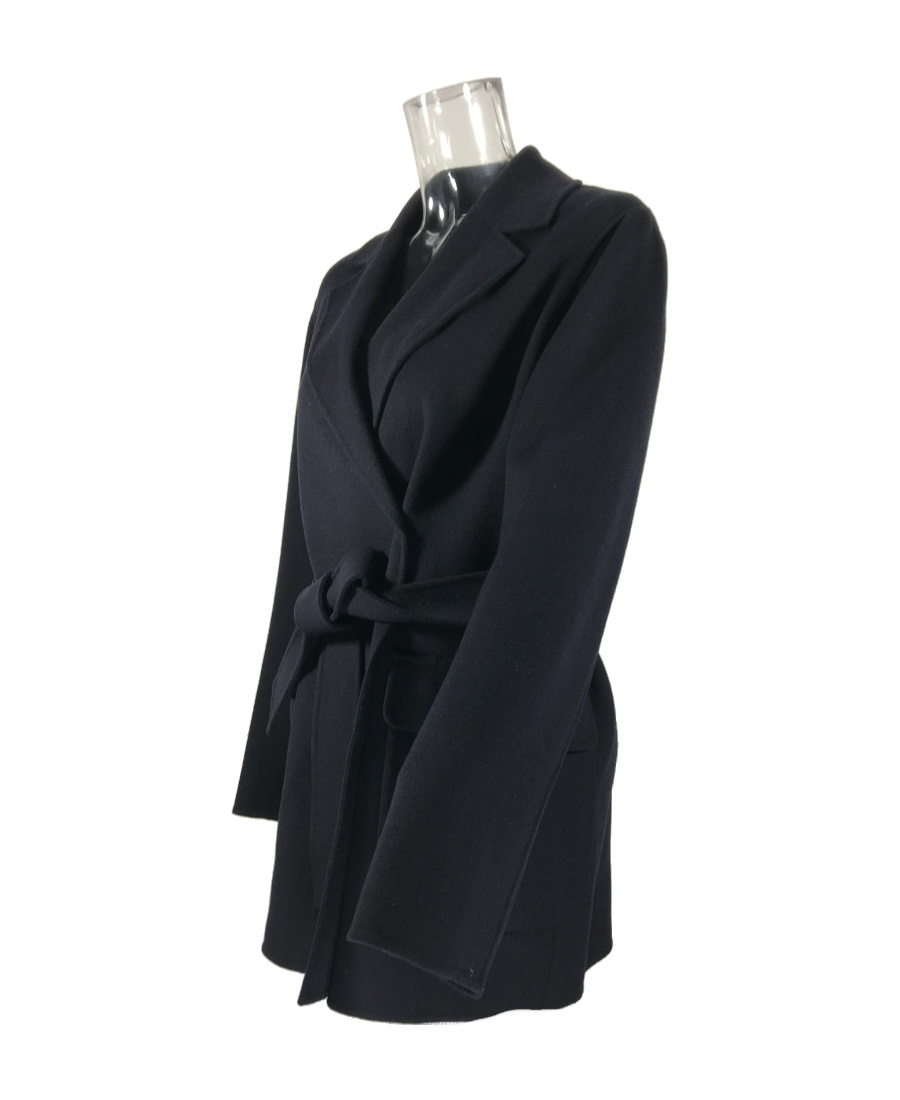 Weekend Max Mara Belt Coat In Black
