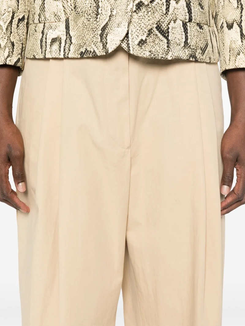 Dries Van Noten Belt Loop Casual Pants In Nude