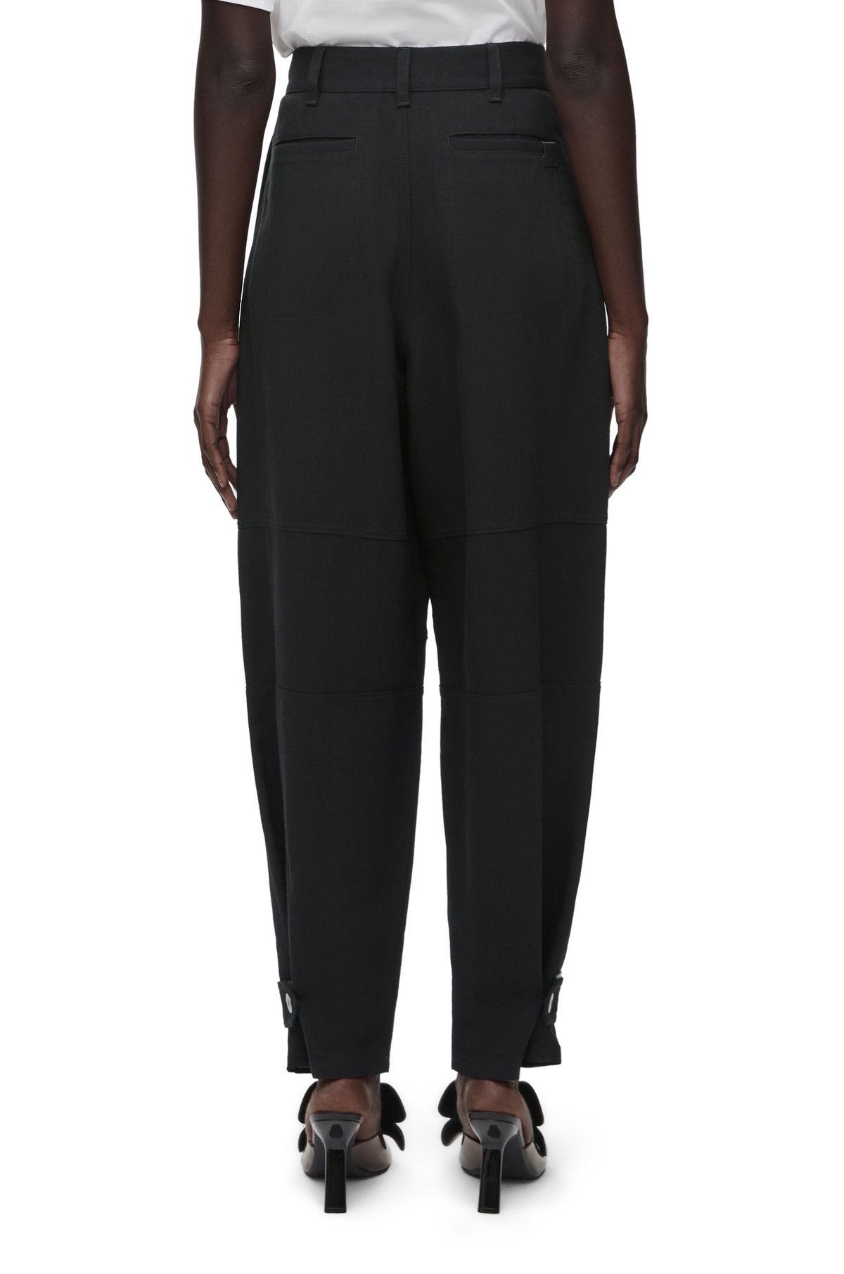 Loewe Belt-loop Overalls In Black
