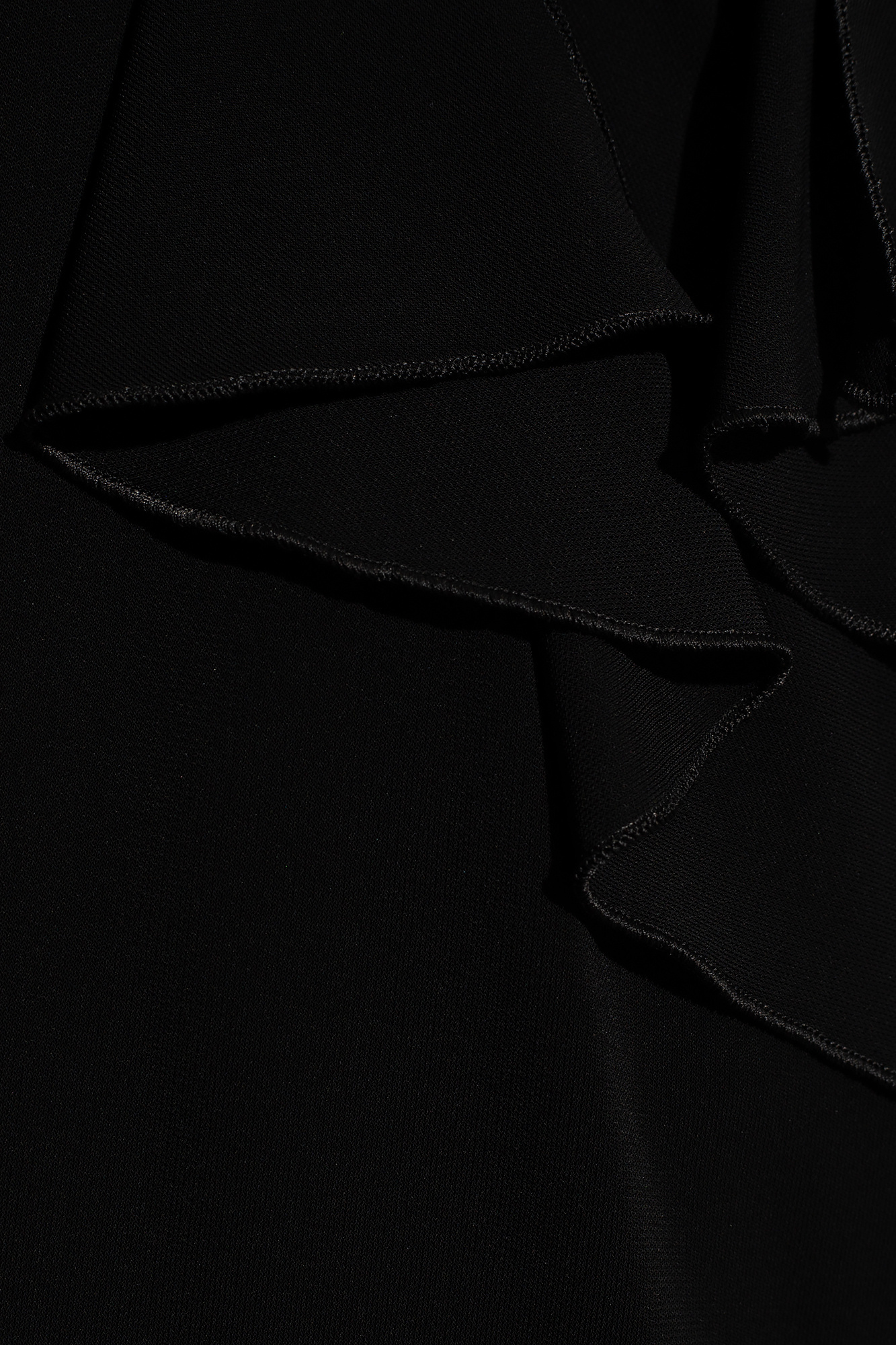 Givenchy Viscose Dress With Embellished Neckline And Draped Detailing In Black