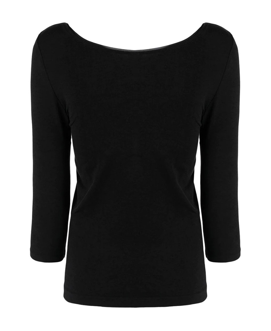 Wolford Cordoba Round-collar T-shirt In Black