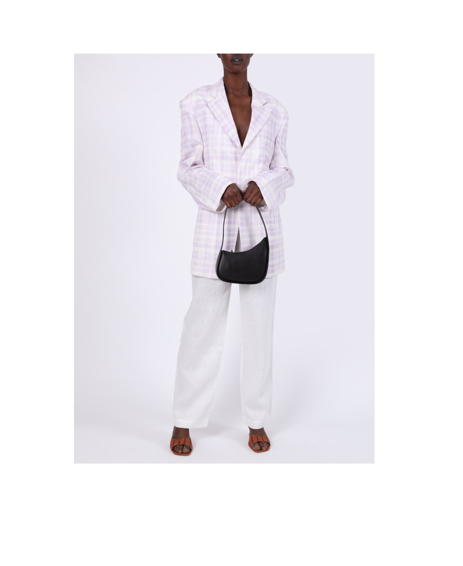 The Row Zippered Half-moon Handbag In Black