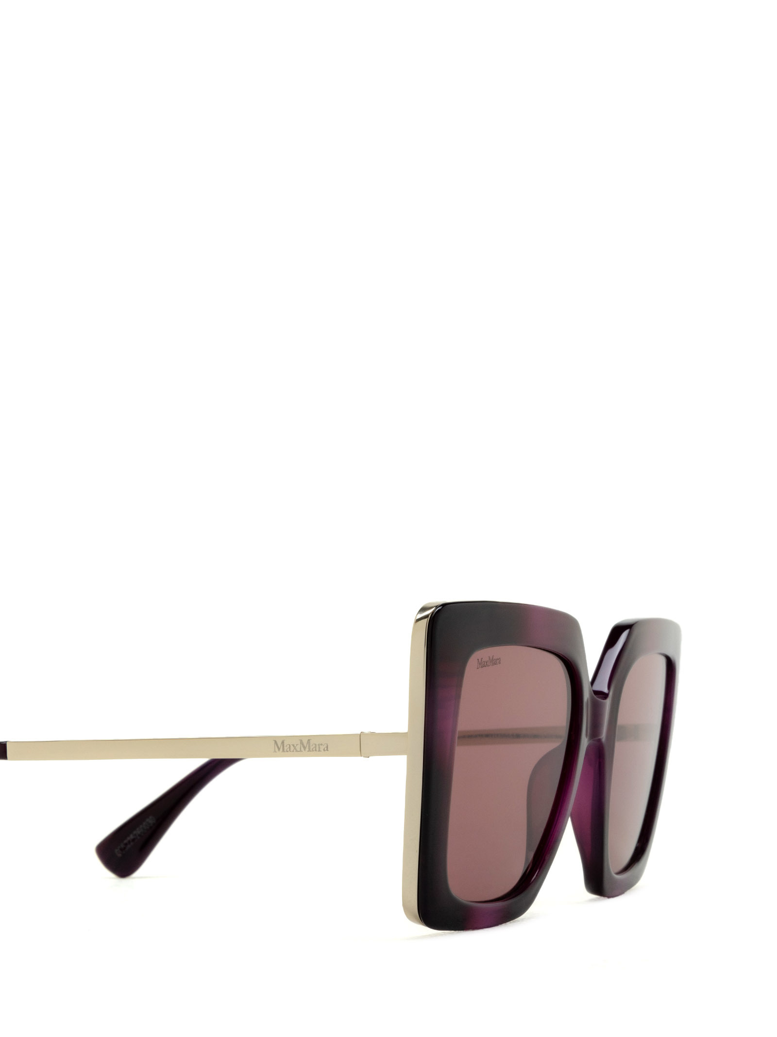 Max Mara Rectangular Sunglasses In Brown