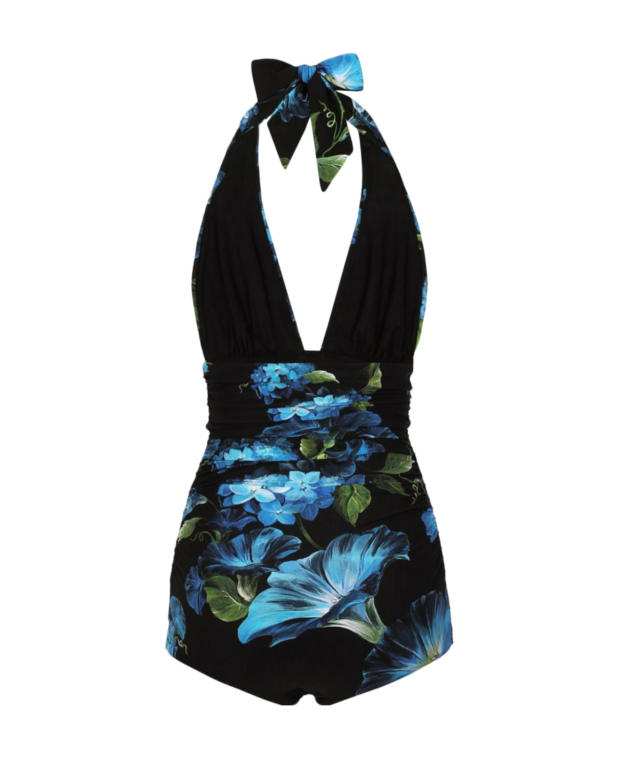 Dolce & Gabbana One-piece Swimsuit In Black