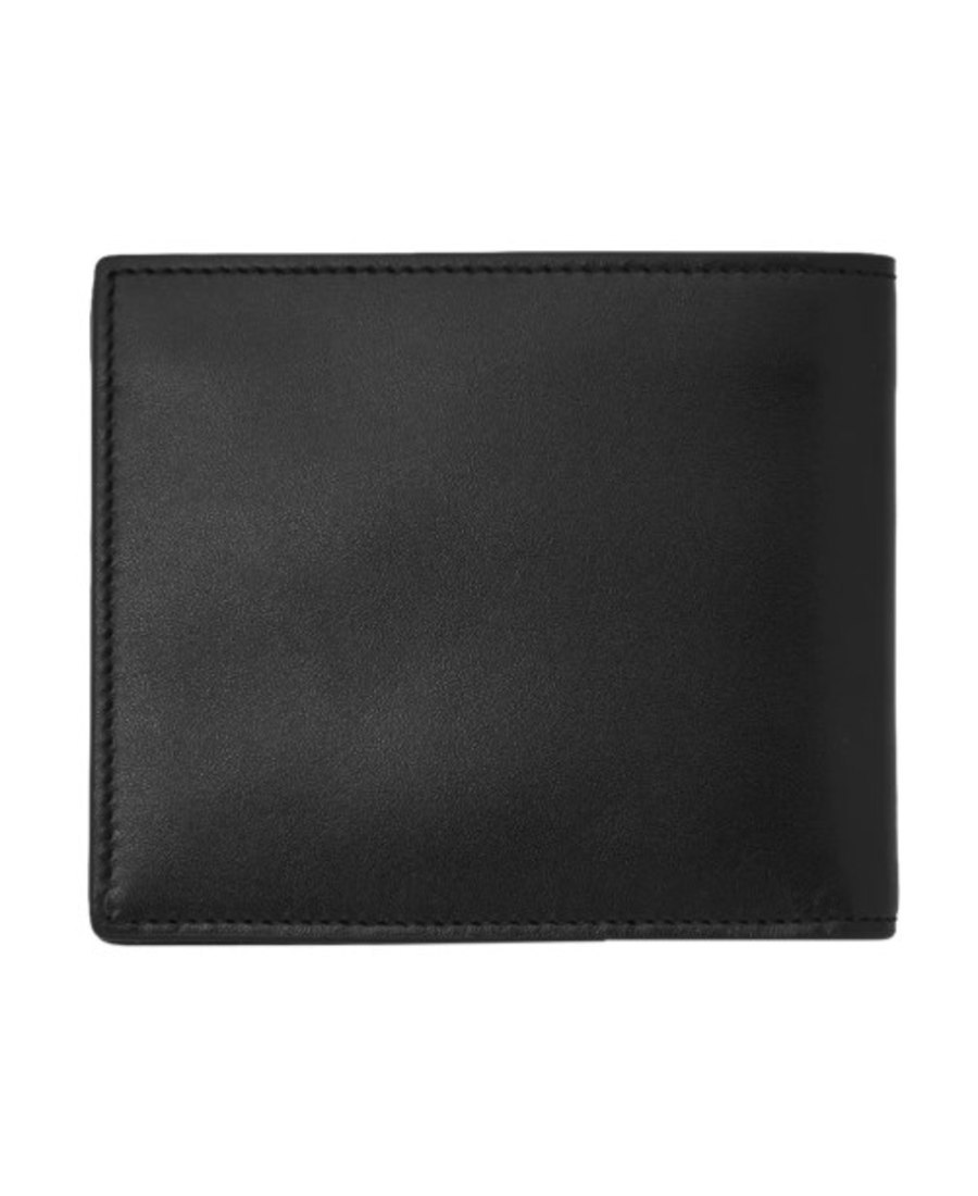 Shop Saint Laurent East/west Bifold Wallet In Black