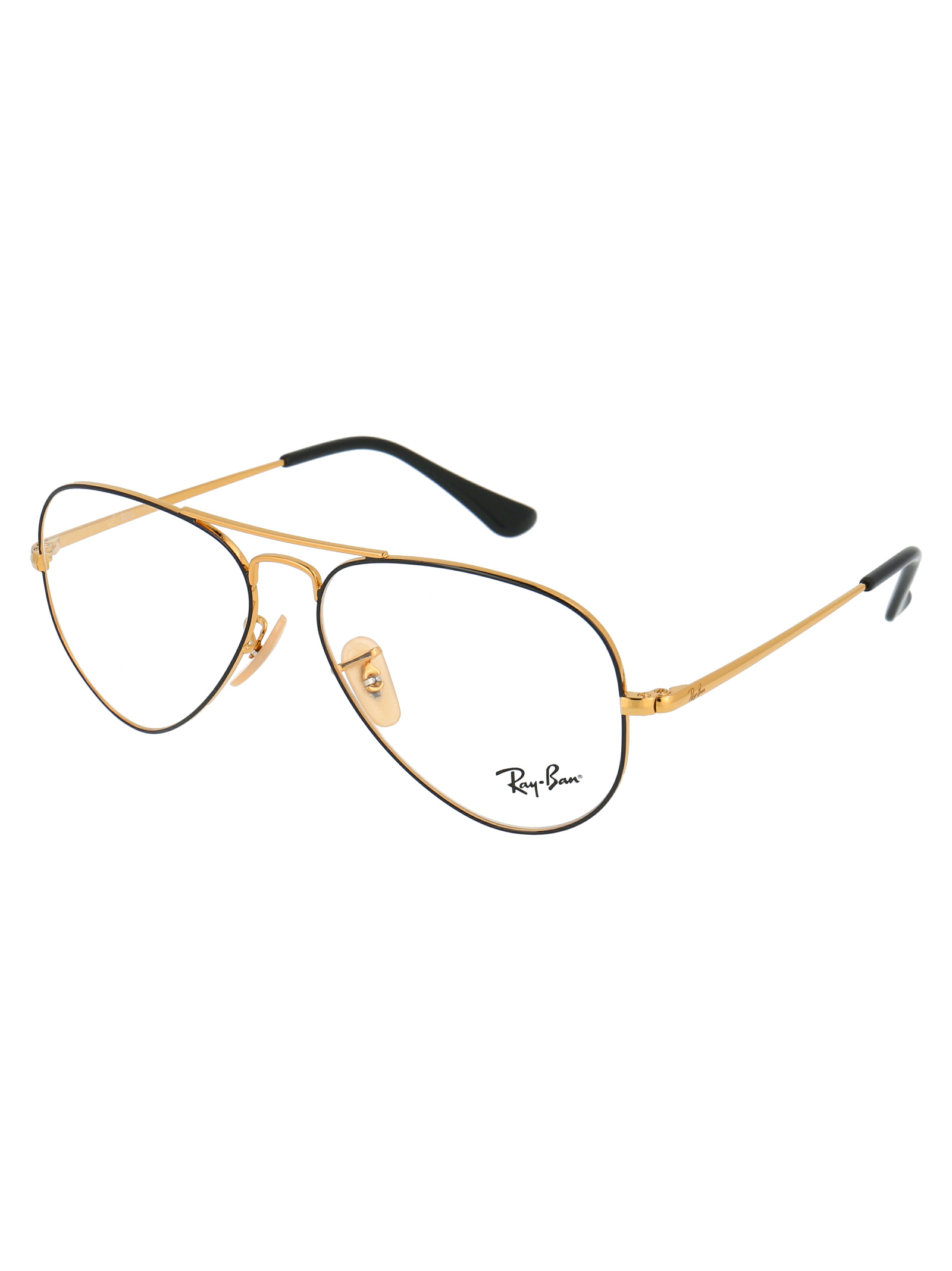 Ray Ban Large Frame Flat Mirror In White