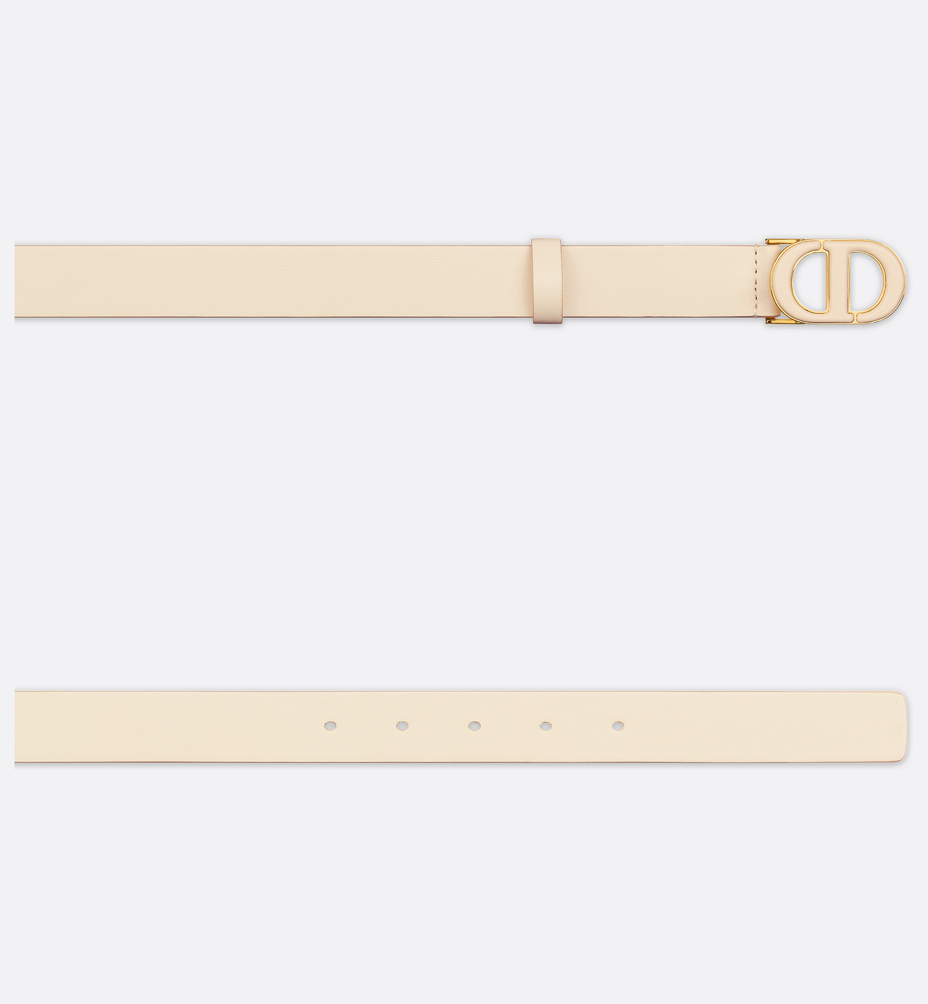 Dior Adjustable Waist Belt In Light Ivory