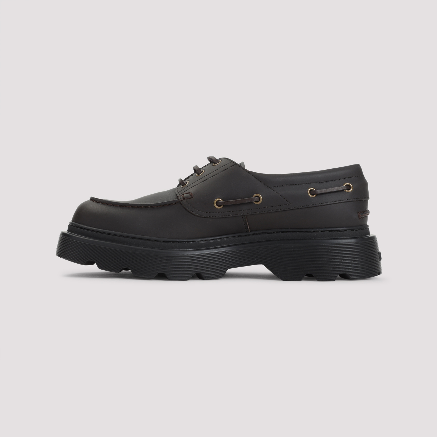 Tod's Leather Loafers Designed For Nautical Wear In Black