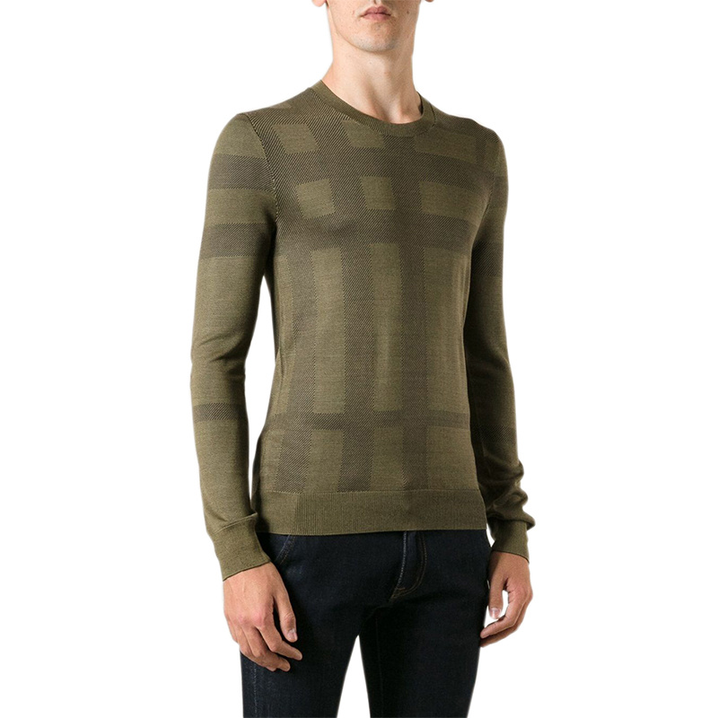 BURBERRY CHECKERED DETAIL PULLOVER