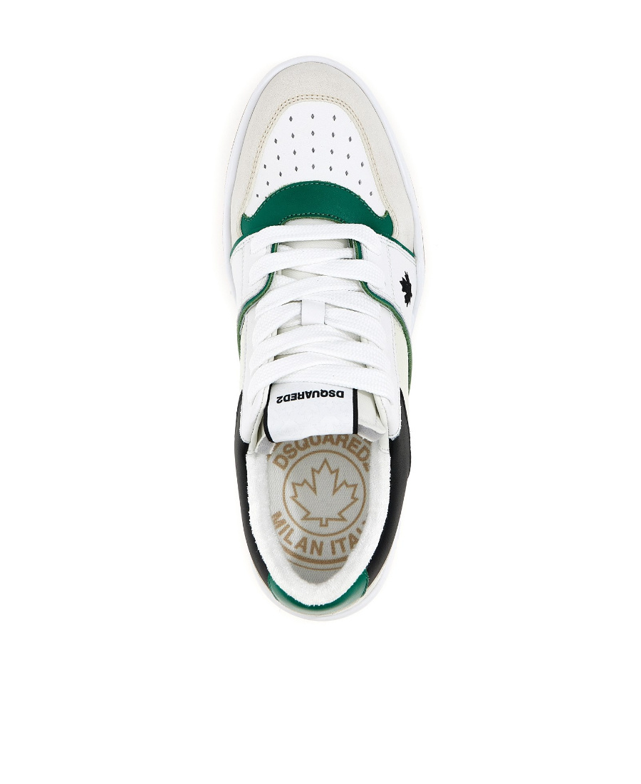 Dsquared2 Man Sneakers Light Grey Size 9 Leather In White