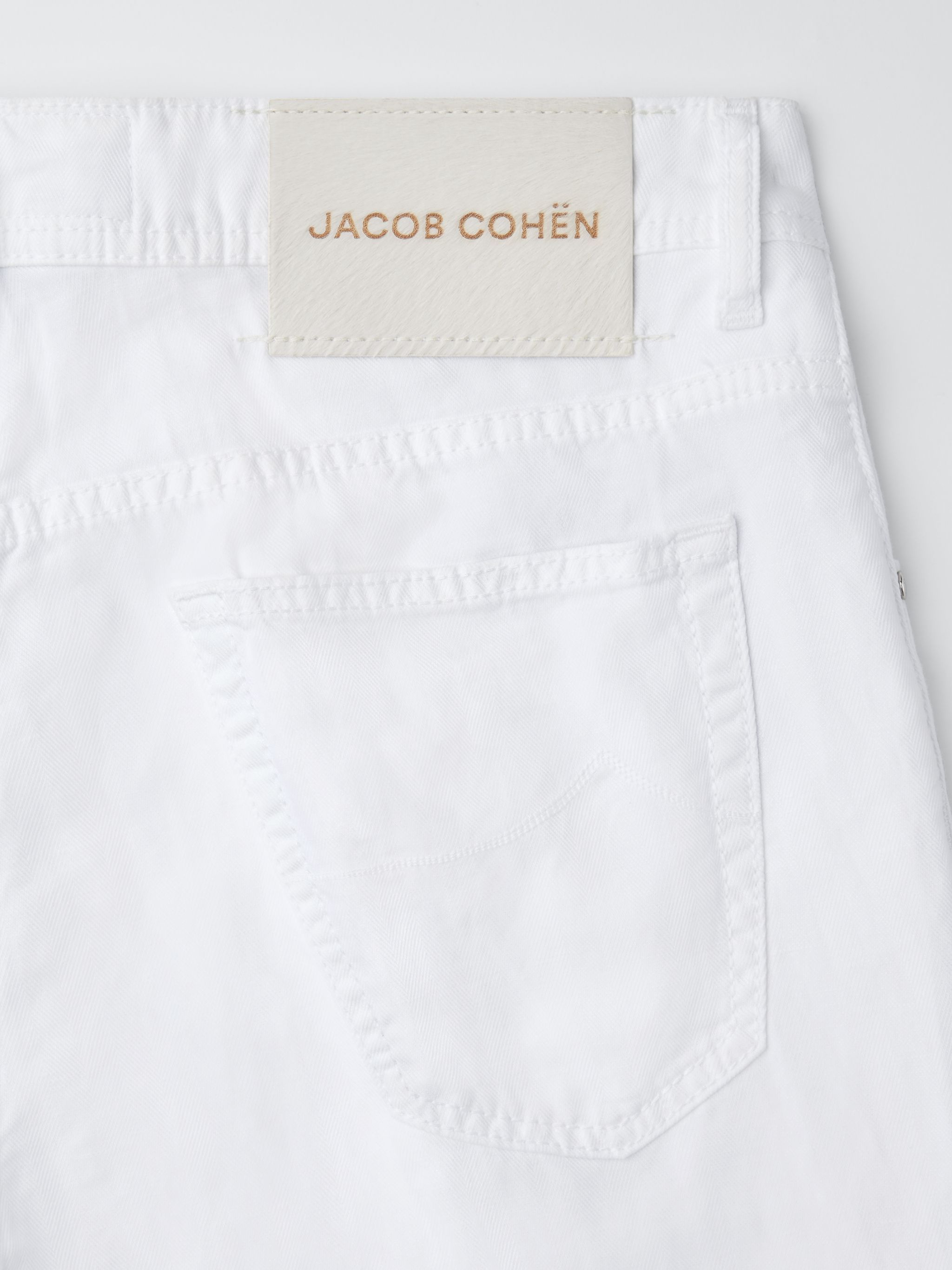 Shop Jacob Cohen Scott Slim-cut Jeans In White