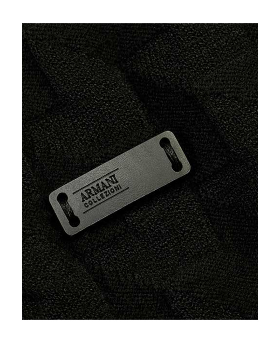 Armani Collezioni Knitted Pullover In Black