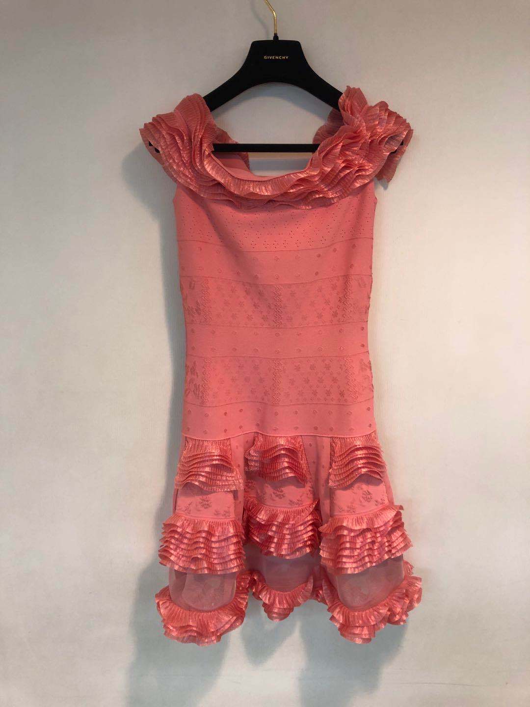 Alexander Mcqueen Multi-layer Ruffled Dress In Red