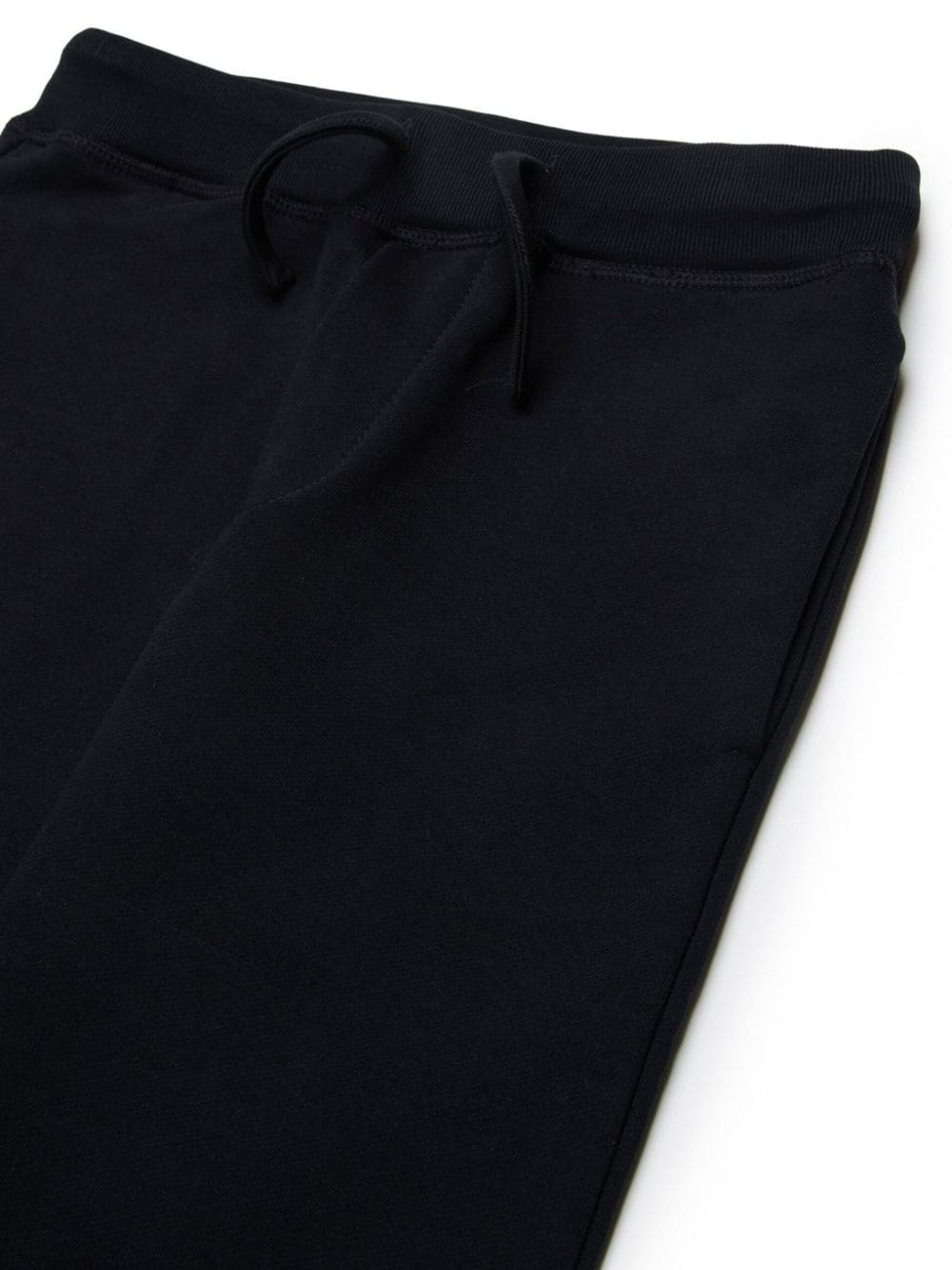 Dsquared2 Drawstring Cotton Track Pants In Black