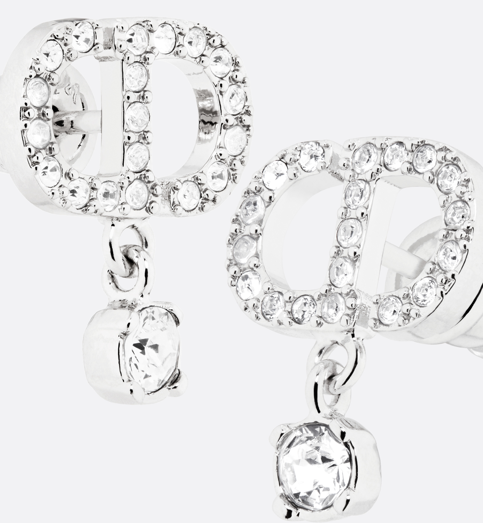 Dior Petit Cd Earrings In Metallic