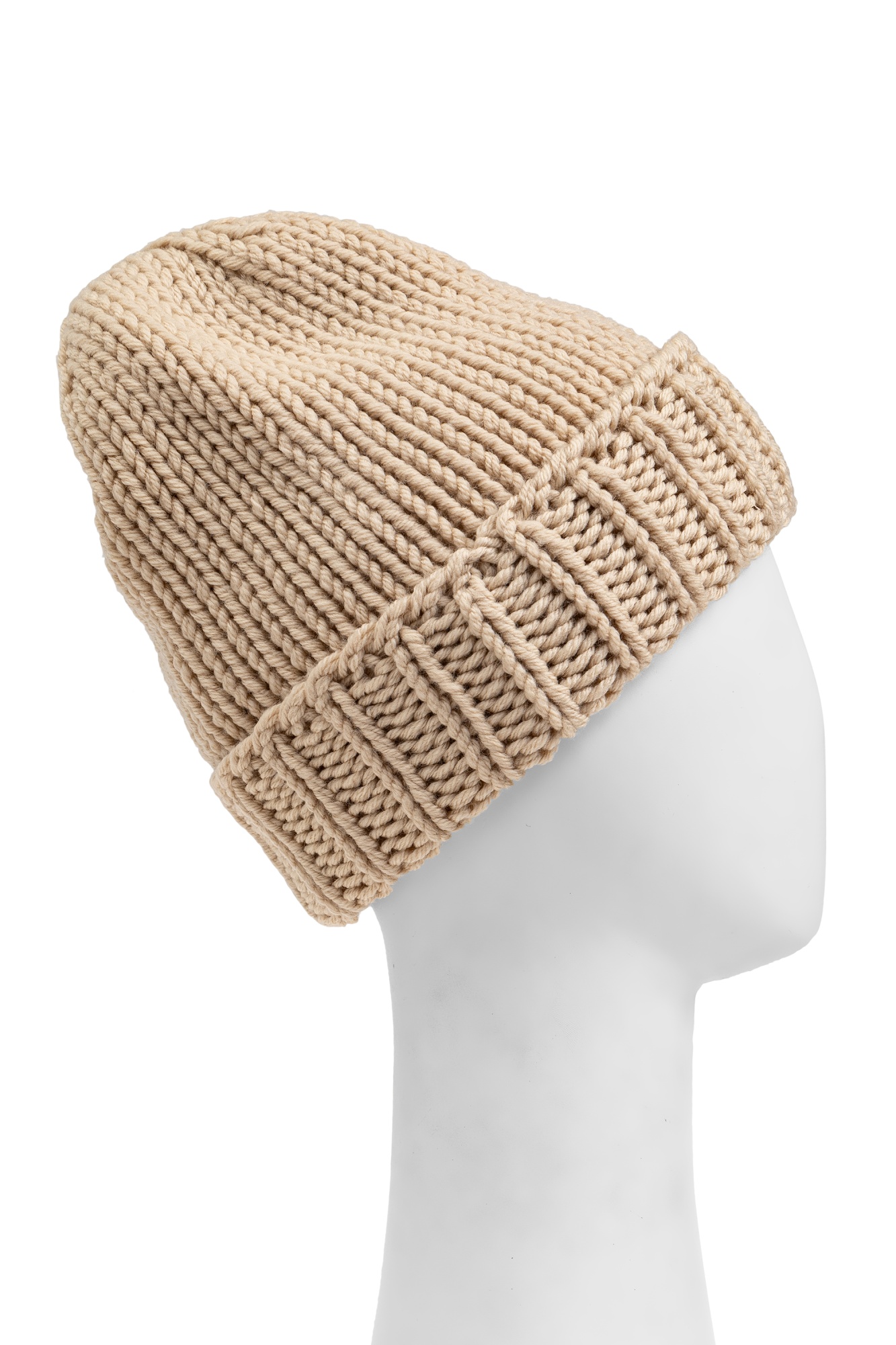 MONCLER MONCLER ENFANT LOGO PATCH RIBBED BEANIE