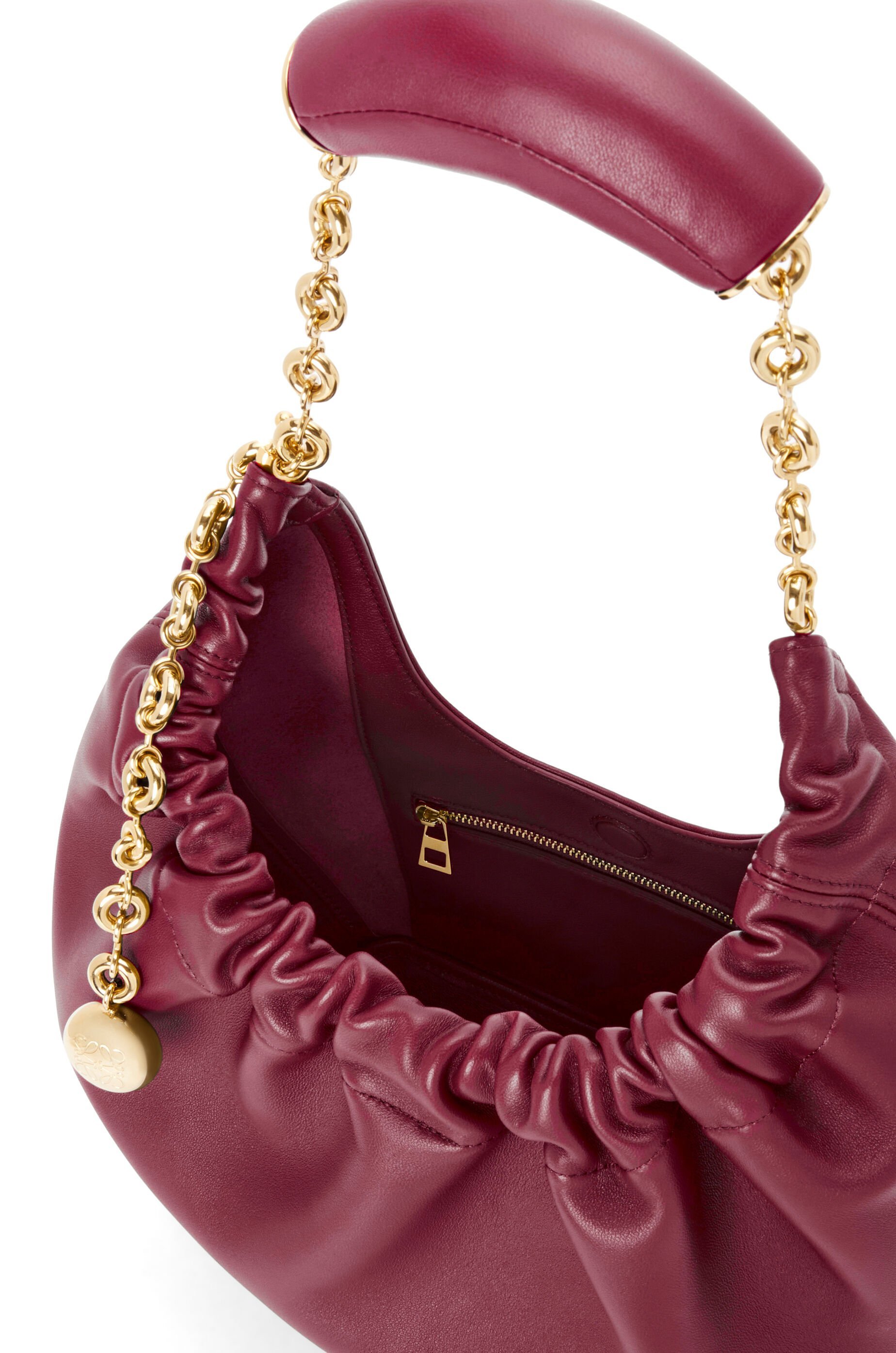 Loewe Small Leather Squeeze Top-handle Bag In Red