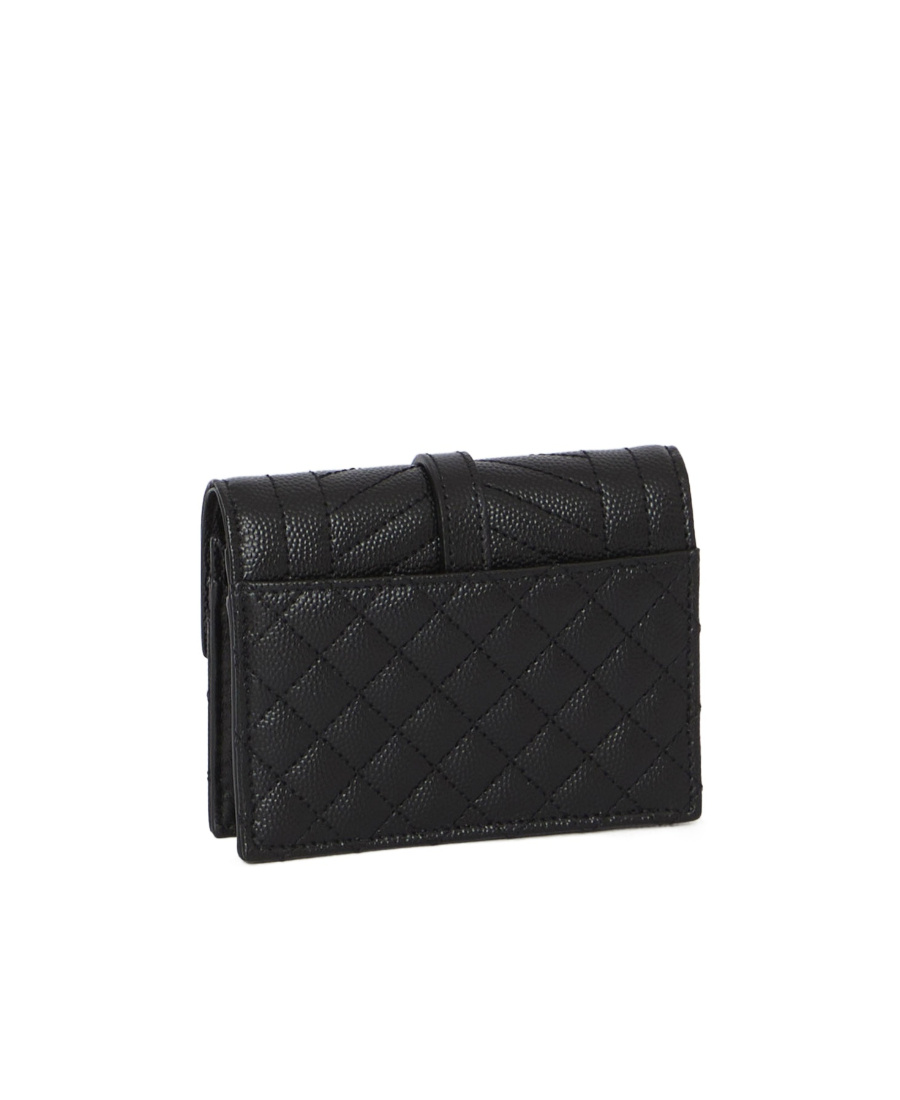 SAINT LAURENT YSL LOGO-PLAQUE QUILTED PURSE