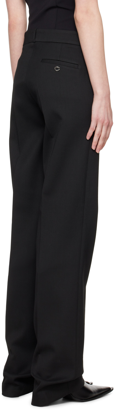 Coperni High Waist Straight Trousers In Black